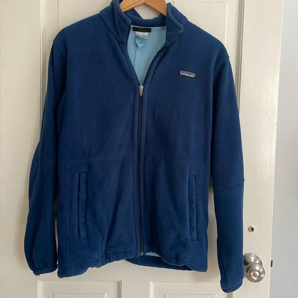 Patagonia Synchilla Blue Fleece Zip Up Jacket - Picture 1 of 5